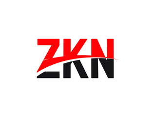 ZKN Letter Initial Logo Design Vector Illustration