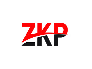 ZKP Letter Initial Logo Design Vector Illustration