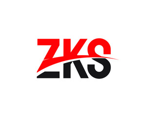 ZKS Letter Initial Logo Design Vector Illustration