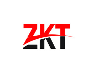 ZKT Letter Initial Logo Design Vector Illustration
