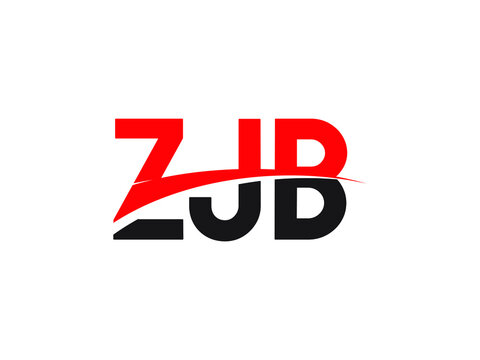 ZJB Letter Initial Logo Design Vector Illustration