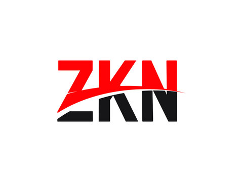 ZKN Letter Initial Logo Design Vector Illustration