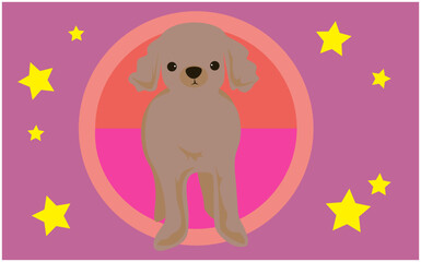 トイプードルのイラスト