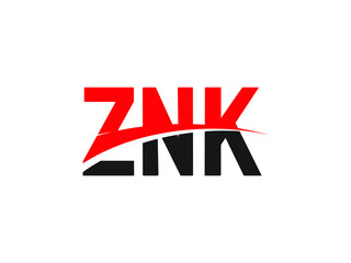 ZNK Letter Initial Logo Design Vector Illustration