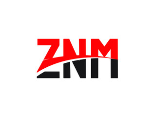 ZNM Letter Initial Logo Design Vector Illustration