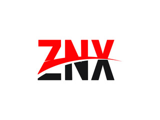 ZNX Letter Initial Logo Design Vector Illustration