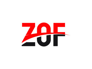 ZOF Letter Initial Logo Design Vector Illustration