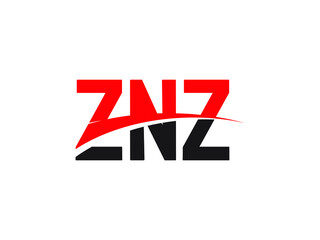 ZNZ Letter Initial Logo Design Vector Illustration