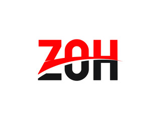 ZOH Letter Initial Logo Design Vector Illustration