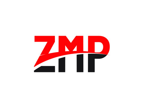 ZMP Letter Initial Logo Design Vector Illustration