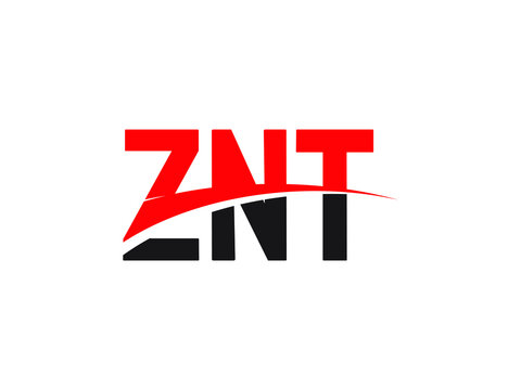 ZNT Letter Initial Logo Design Vector Illustration
