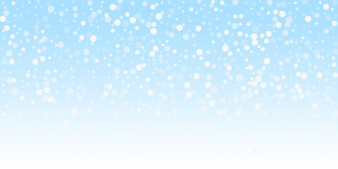 White dots Christmas background. Subtle flying sno
