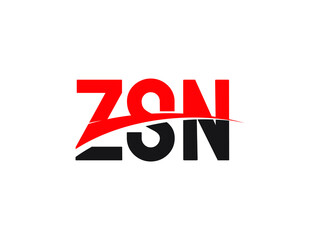 ZSN Letter Initial Logo Design Vector Illustration