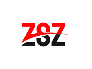 ZSZ Letter Initial Logo Design Vector Illustration