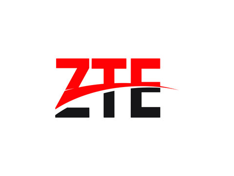 ZTE Letter Initial Logo Design Vector Illustration