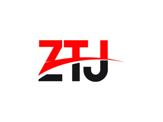 ZTJ Letter Initial Logo Design Vector Illustration