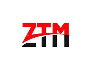 ZTM Letter Initial Logo Design Vector Illustration