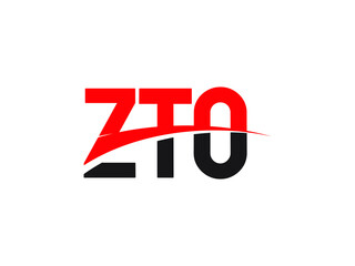 ZTO Letter Initial Logo Design Vector Illustration