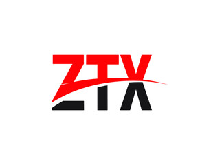 ZTX Letter Initial Logo Design Vector Illustration