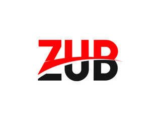 ZUB Letter Initial Logo Design Vector Illustration