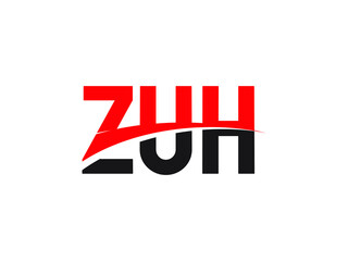 ZUH Letter Initial Logo Design Vector Illustration