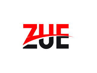 ZUE Letter Initial Logo Design Vector Illustration
