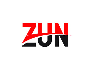 ZUN Letter Initial Logo Design Vector Illustration
