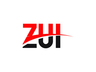 ZUI Letter Initial Logo Design Vector Illustration