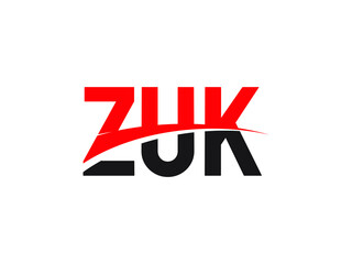 ZUK Letter Initial Logo Design Vector Illustration