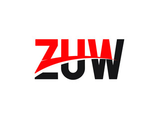 ZUW Letter Initial Logo Design Vector Illustration