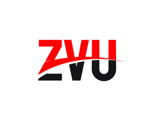 ZVU Letter Initial Logo Design Vector Illustration