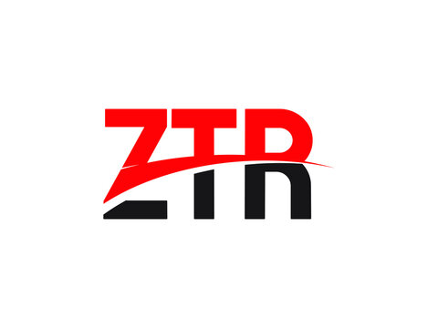 ZTR Letter Initial Logo Design Vector Illustration