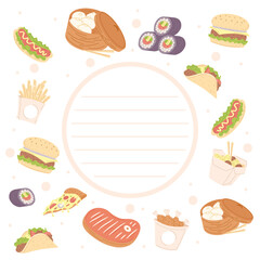 delicious foods design