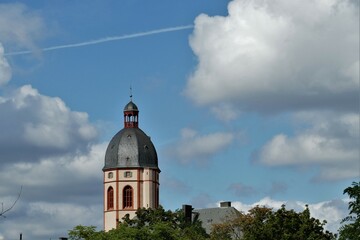 Glockenturm der St.-Stephan-Kirche in Mainz am Rhein