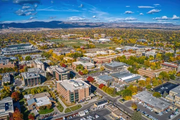 Foto op Canvas Aerial View of a large Univeristy in Fort Collins, Colorado during Autumn © Jacob