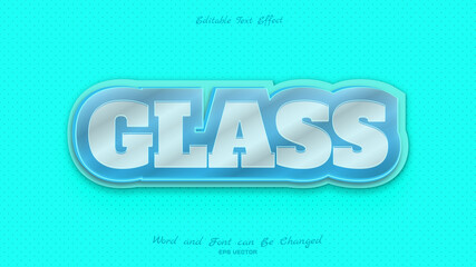 beautiful glass text effect