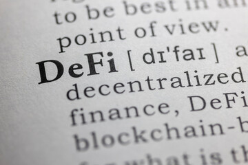 Dictionary definition of DeFi