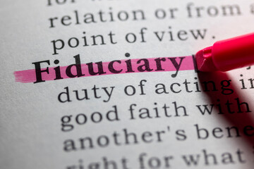 Dictionary definition of fiduciary