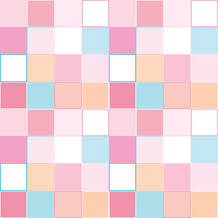 Seamless Pattern of Pastel Plaid Design