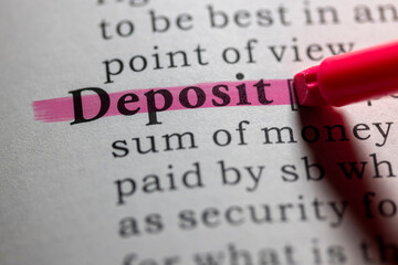 Dictionary definition of Deposit