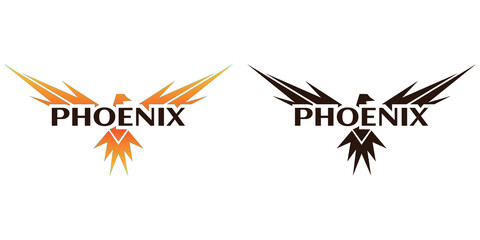 Phoenix eagle illustration symbol concept