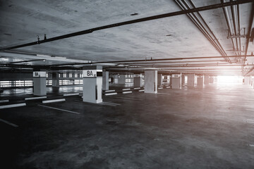 Indoor car parking garage