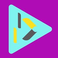 Combination logo toucan and play