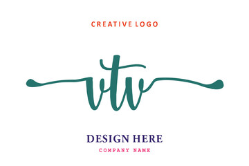 VTV lettering logo is simple, easy to understand and authoritative