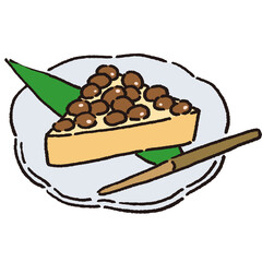 六月に食べる和菓子　水無月