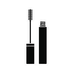 Mascara icon. Mascara brush symbol. cosmetic sign. vector illustration