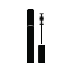 Mascara icon. Mascara brush symbol. cosmetic sign. vector illustration