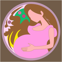妊婦のイラスト