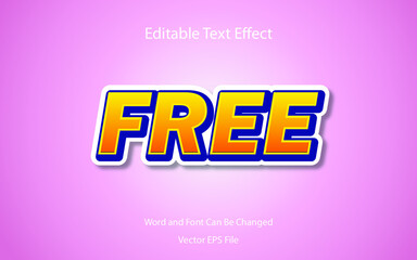 text effect EPS yellow gradation