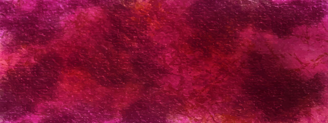 Pink and Red Metal Texture Surface Background. Abstract bright light pink ink watercolor on black background. Magenta paper texture water color painted illustration. 
